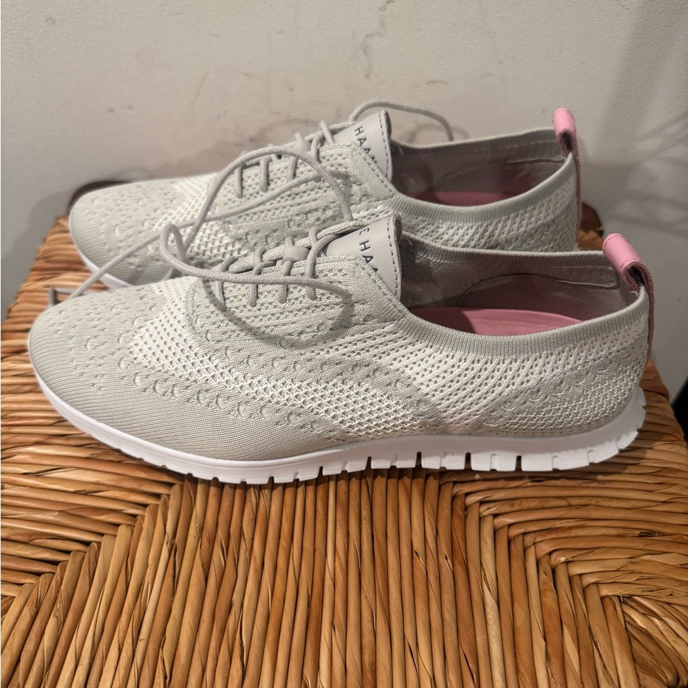 Cole Haan Light Gray and Pink Sneakers Size 9